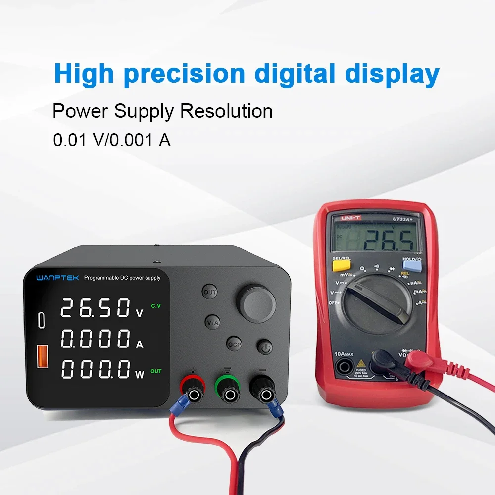 Регулируемый лабораторный настольный источник питания Wanptek 30 в 10 А