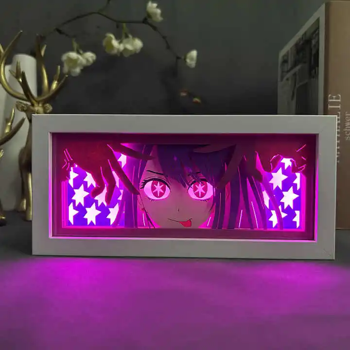 Декор Подарок USB Pokemoned Nami Zoro Nica Luffy Ace 3d Резьба по бумаге Dragoned Ball Goku Box Иллюзия Аниме