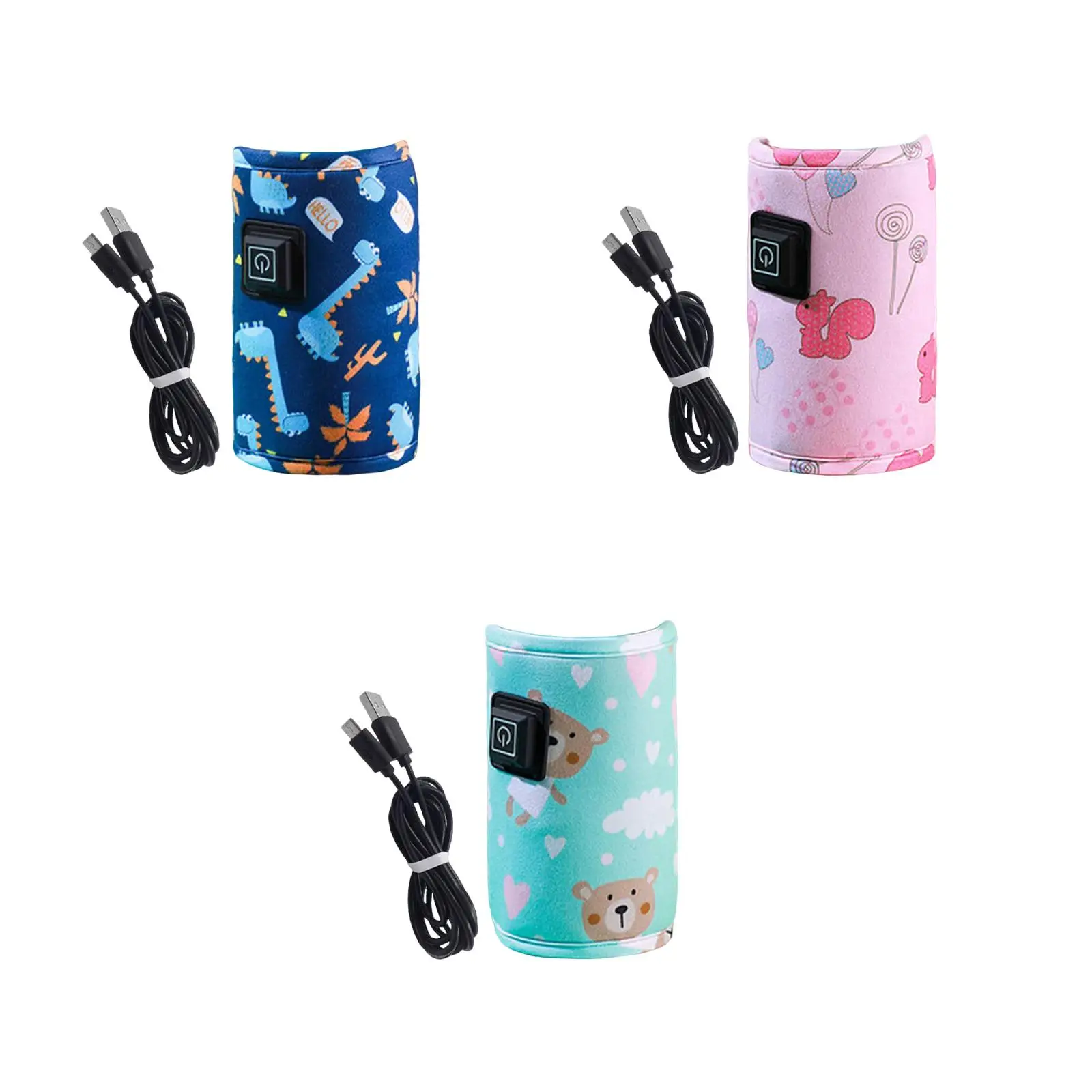 

Portable Infant bottle Heated Cover Food Heater Milk Warmer Baby Milk Bottle Warmer Insulated Bag for Outdoor Travel