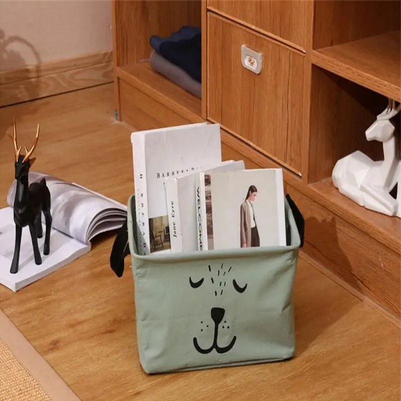 

Household Accessories Sundries Storage Case Non-toxic Tasteless Waterproof Design Household Storage Basket Cartoon Multipurpose