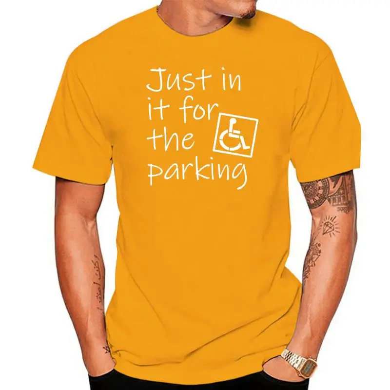 

Men tshirt Awesome Wheelchair Appreciation Gift In it for Parking design Slim Fit T Shirt women T-Shirt tees top