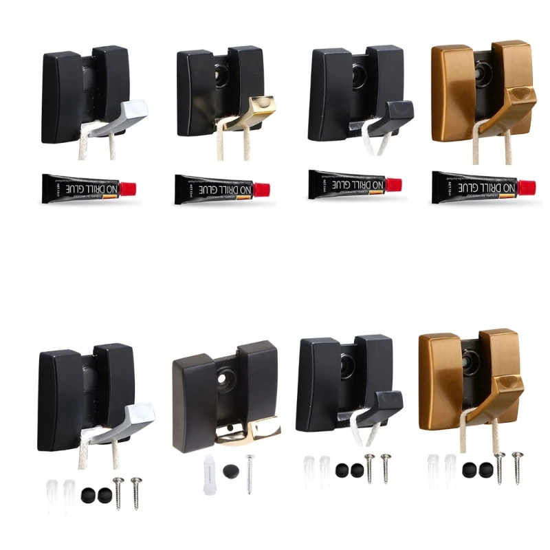 

Aluminum Alloy Folding Coat Hooks Modern Concealed Hangers Bathroom Towel Hooks