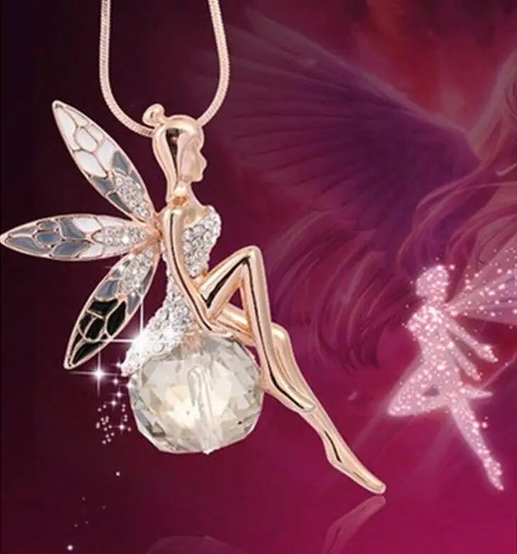 Длинное ожерелье ручной работы с искусственным жемчугом и цветком для женщин