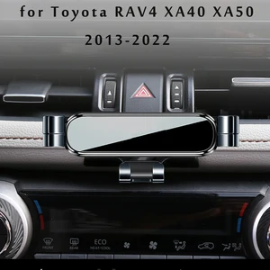 Imported Car Phone Holder For Toyota RAV4 5th XA40 XA50 2017 2019 2021 2022 GPS Stand Rotatable Support Mobil