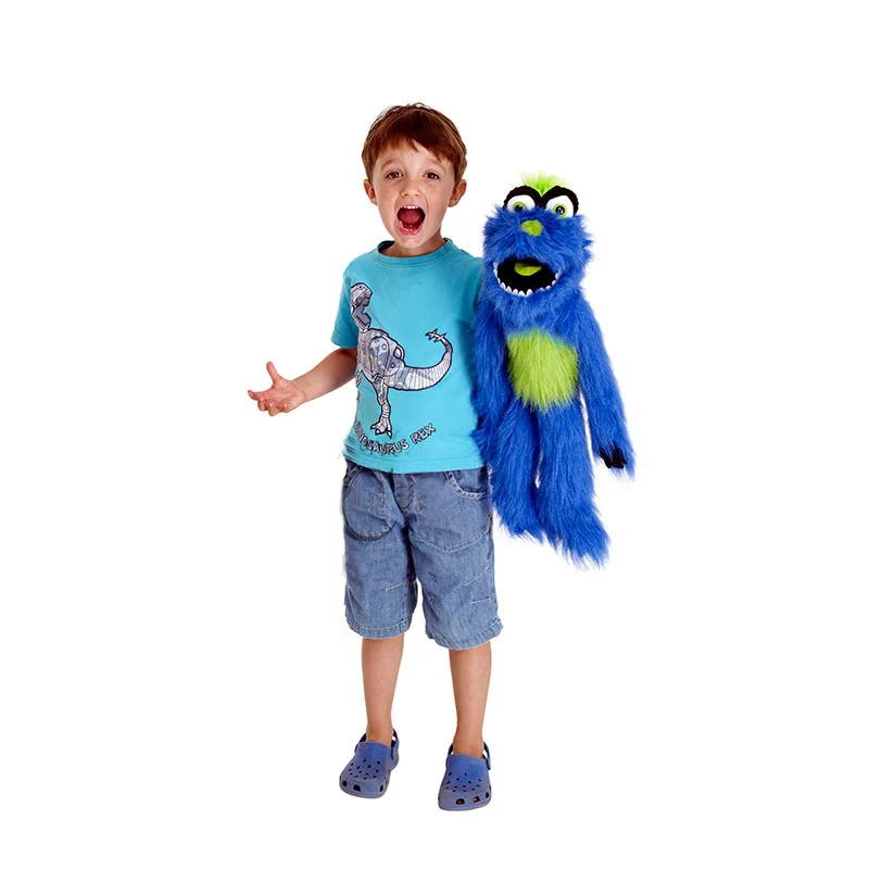 Большая синяя кукла-монстр ручная кукла плюшевая игрушка Детские монстры