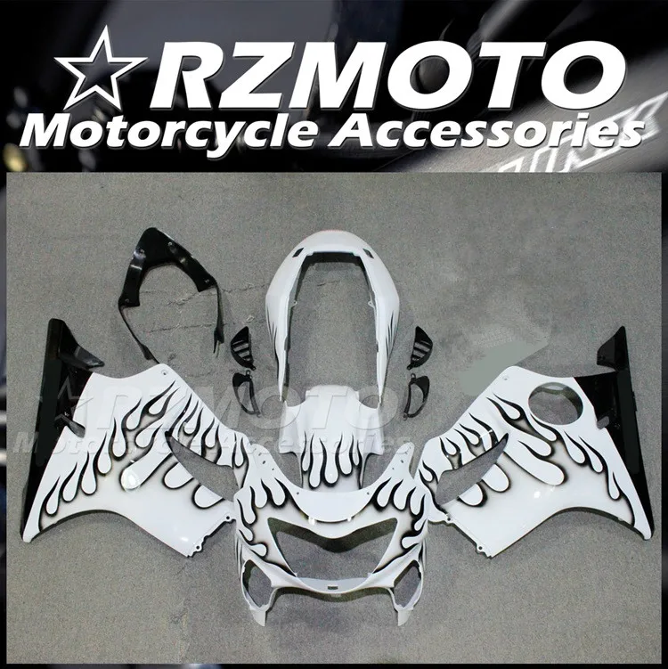 

4Gifts Injection Mold New ABS Motorcycle Fairings Kit Fit For HONDA CBR600 F4 1999 2000 99 00 Bodywork Set Custom Flame Black