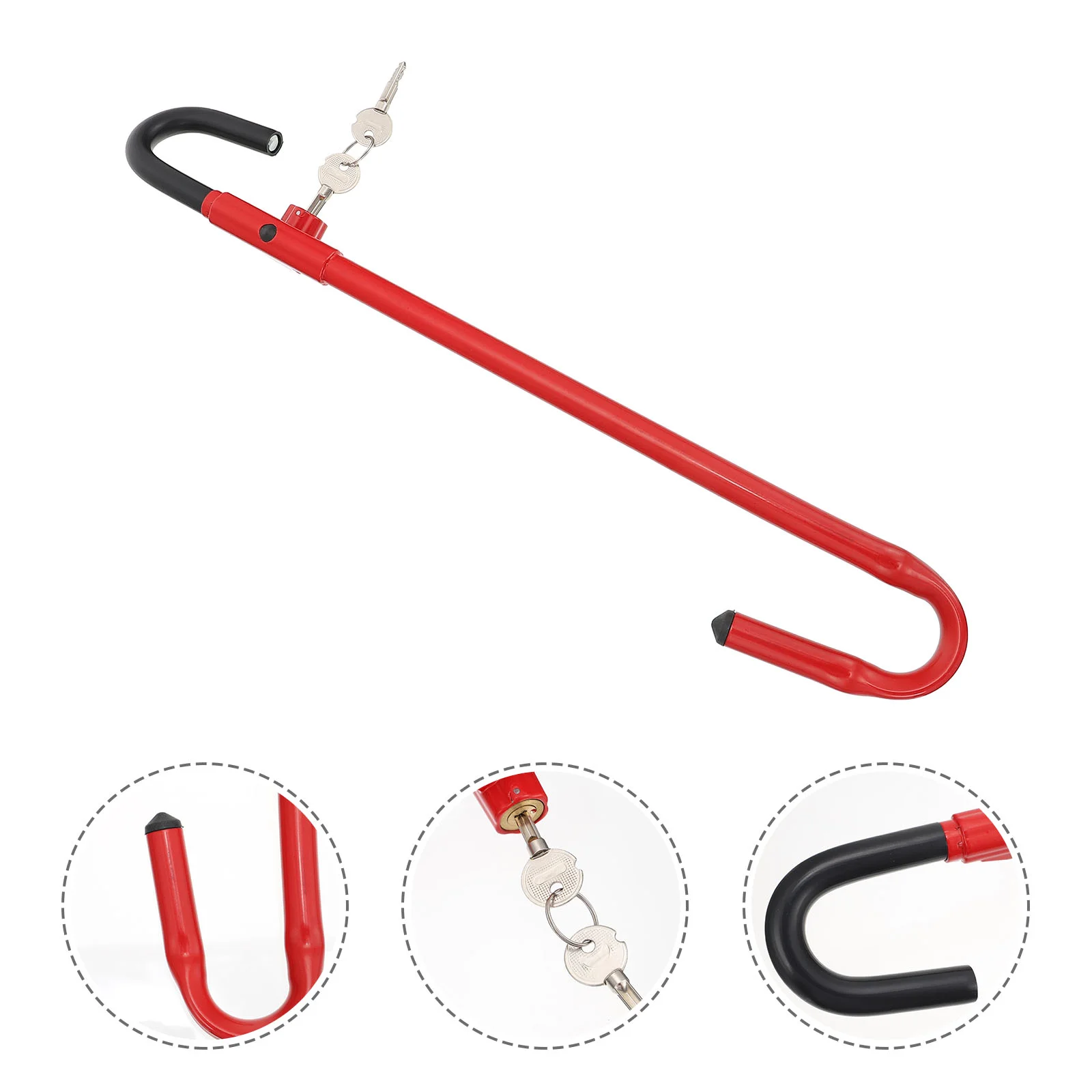

1pc Useful Steering Wheel Lock Retractable Locking Devices Car Safety Product