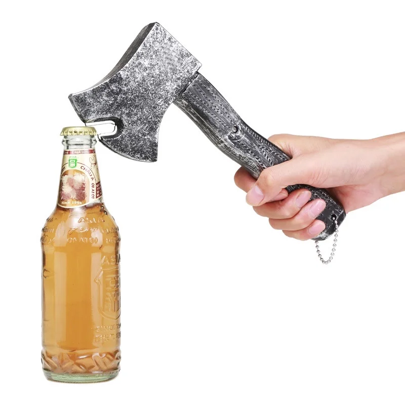 

1 Pcs Creative Simulation Axe Bottle Opener Beer Screwdriver ABS Plastic Bottled Beverage Opening Tool Kitchen Bar Accessories