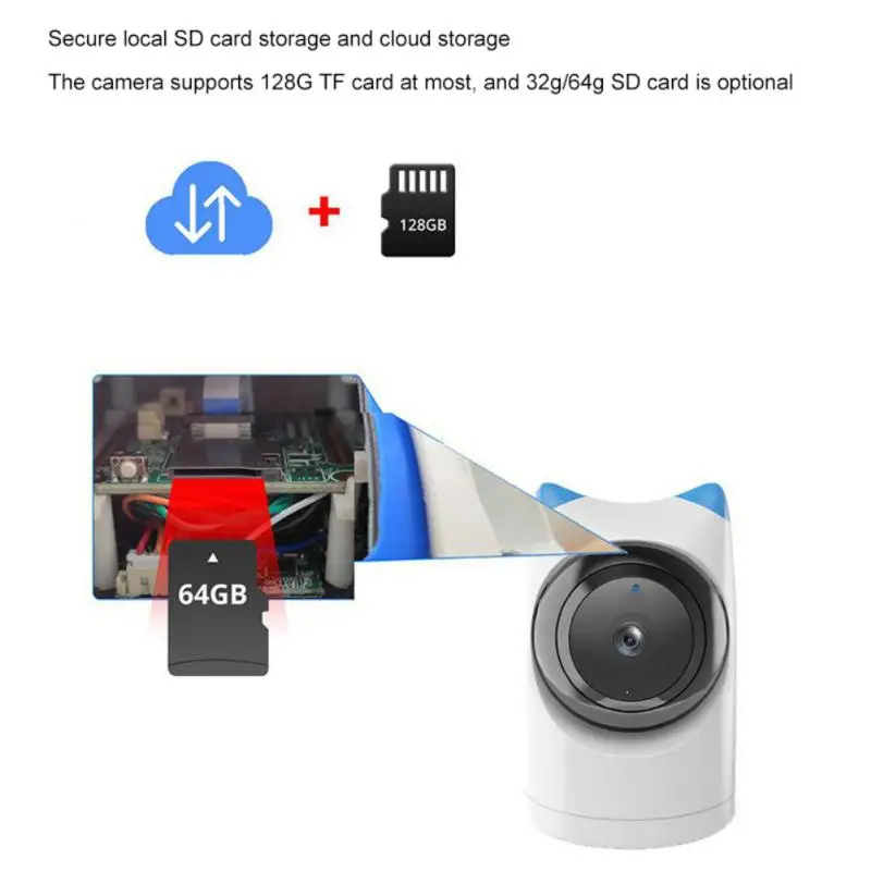 

Easyview Cloud APP Wifi Camera Wireless Intercom Infrared Night Vision Smart Follow Surveillance Camera Home Security Detector
