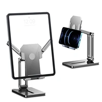 metal foldable tablet stand holder for iphone ipad huawei samsung adjustable three shaft design multi angle desktop phone mount