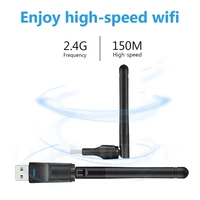 high speed 150mbps wi fi antenna wireless pc network card usb wifi adapter ethernet wifi dongle mt7601 driver for desktop laptop