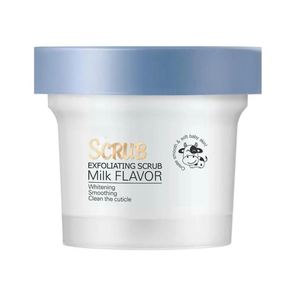 

Скраб для тела с молоком 100 г, глубокое очищение, отшелушивание, отбеливание, уменьшение ухода за телом, кожа очищающее средство от акне, увла...