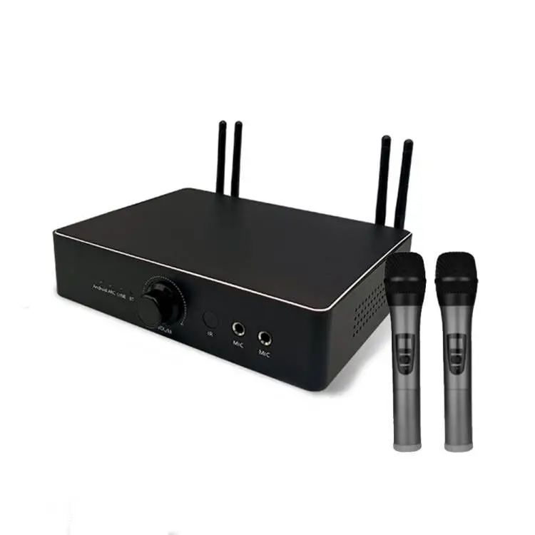 

Audio 2 Handheld Wireless Microphone Cordless mics System Ideal for Church, Karaoke, Dj Party, Range up to 300 ft,