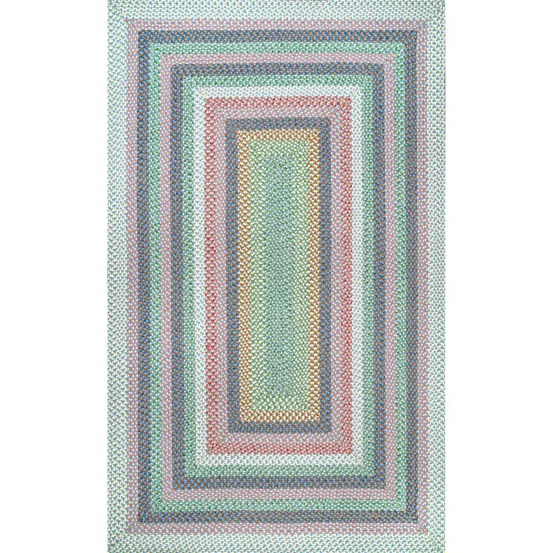 

Naomi Classic Braided Indoor/Outdoor Accent Rug, 3' x 5', Pink Multi