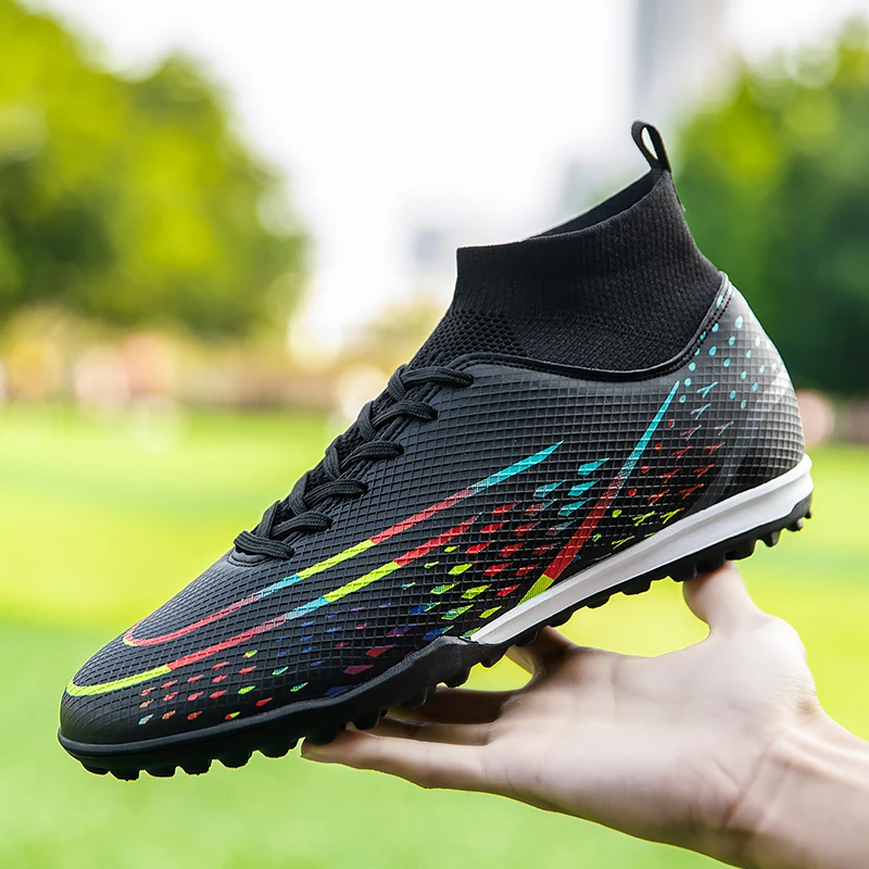 2023 Men Soccer Shoes FG/TF Football Boots For  Indoor Non-slip  Training Cleats Footwear High QA Outdoor Unisex Sneakers 35-46