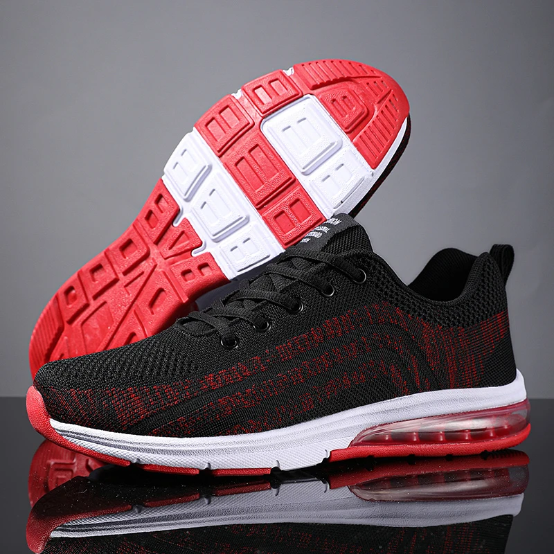 

Кроссовки мужские с воздушной подушкой, дышащие, теннисные туфли, модная повседневная спортивная обувь, удобные, летняя модель 2022