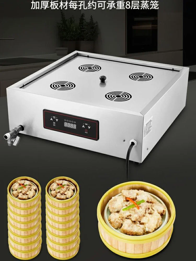 220V Electric Steamer for Home and Commercial Use Perfect Steaming Buns Dumplings More