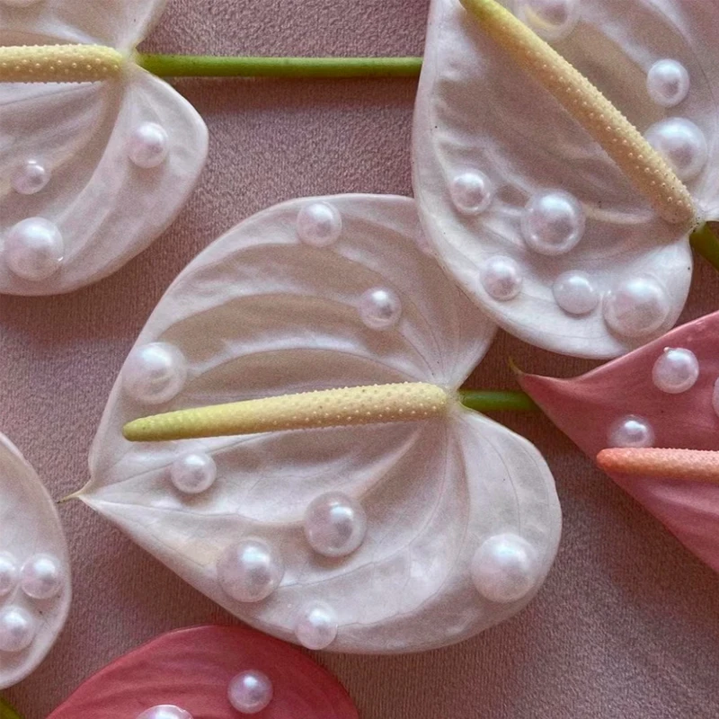 Цветочный жемчуг изящный букет упаковочные материалы ручная работа жемчужные