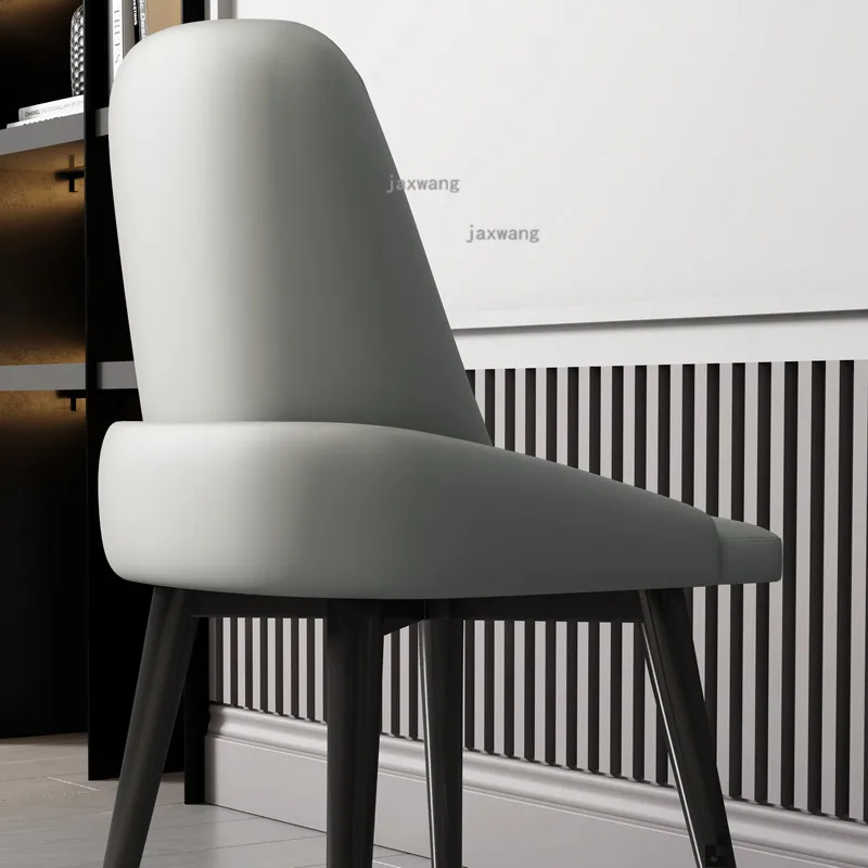 Кожаные обеденные стулья в скандинавском стиле на заказ легкое Роскошное кресло
