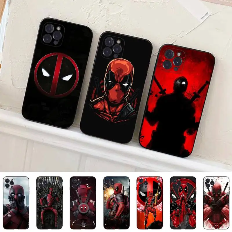 

BANDAI Deadpool Phone Case for iPhone 11 12 13 mini pro XS MAX 8 7 6 6S Plus X 5S SE 2020 XR case