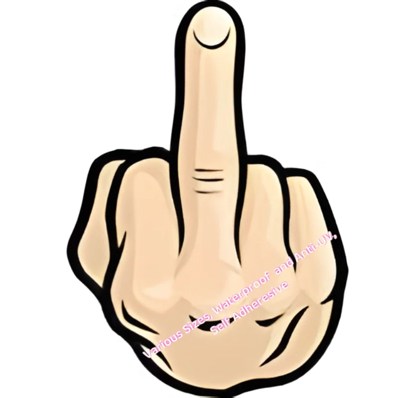 Three Ratels X102 Средний палец провокационная личность автомобильная наклейка на