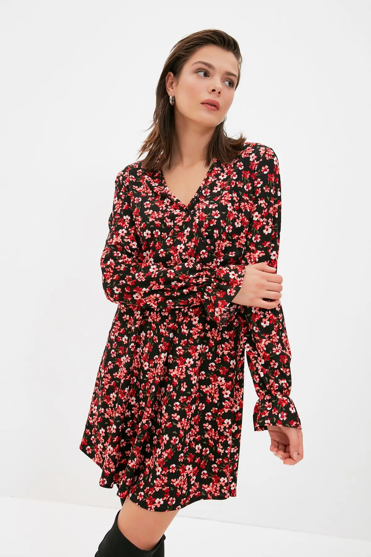 

Trendyol Double Breasted Collar Dress TWOAW22EL1346
