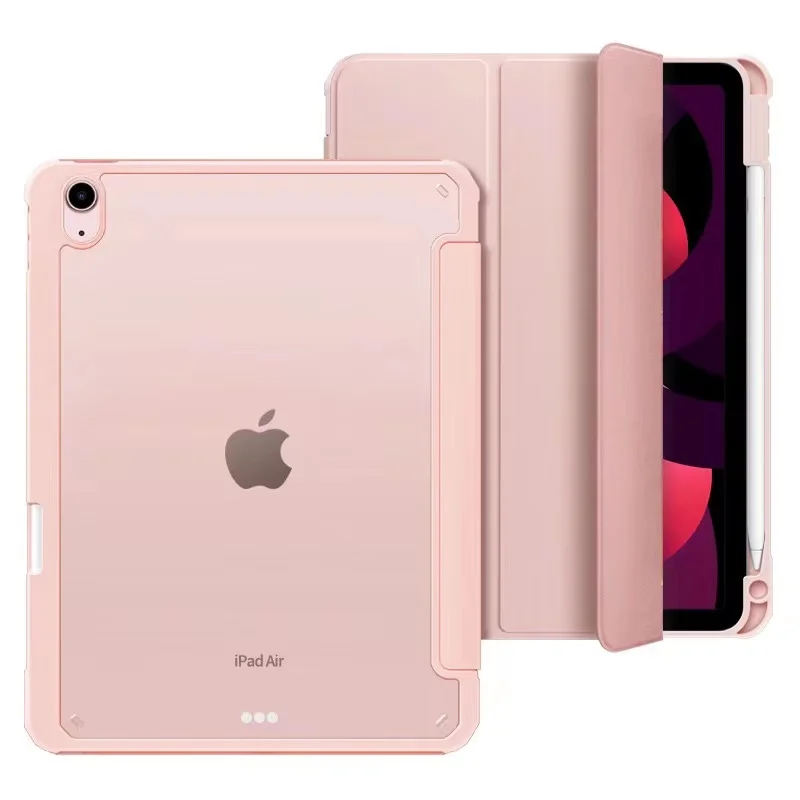 Suitable for iPad Pro11 Soft Edge Acrylic Protective Case 10.2-inch pen slot anti drop Air4/5th generation transparent case