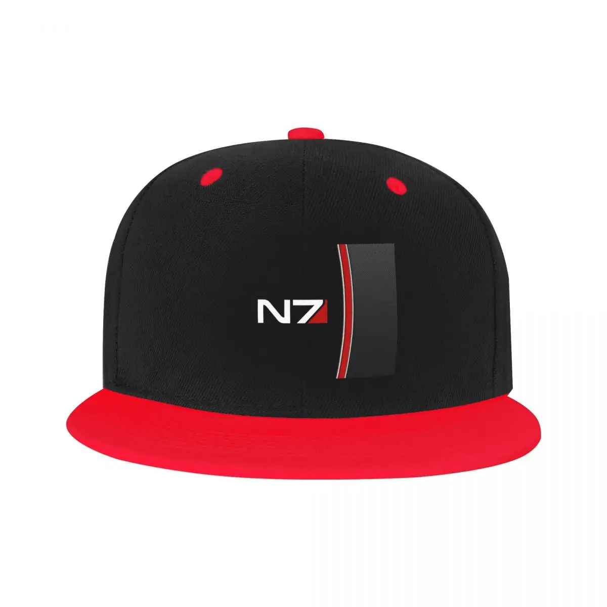 

Бейсболка с эмблемой N7 для мужчин и женщин, плоская Снэпбэк Кепка в стиле хип-хоп, для видеоигр, уличная одежда
