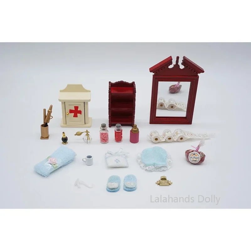 30 шт./1 набор миниатюрный кукольный домик сделай сам для ванной комнаты модель