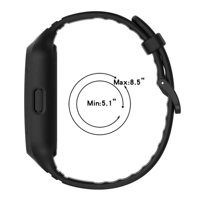 Ремешок силиконовый для Huawei Band 7/Honor 6 сменный Браслет наручных часов