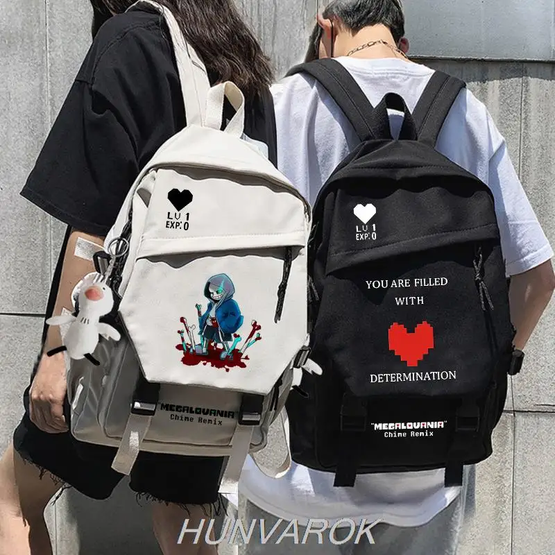 Школьная сумка Games Undertale Sans Модный женский рюкзак модный Классный и мужской для