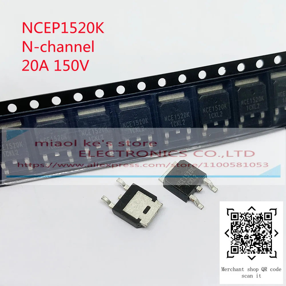 

[10 шт.] 100% Новинка Оригинал: NCEP1520K - 20A 150V SMD TO-252 N-channel MOS транзистор преимущества в наличии