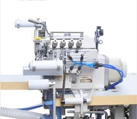 gc5114ext d rc high quality direct drive round collar attaching small cyiner bed overlock machine with variable to feed