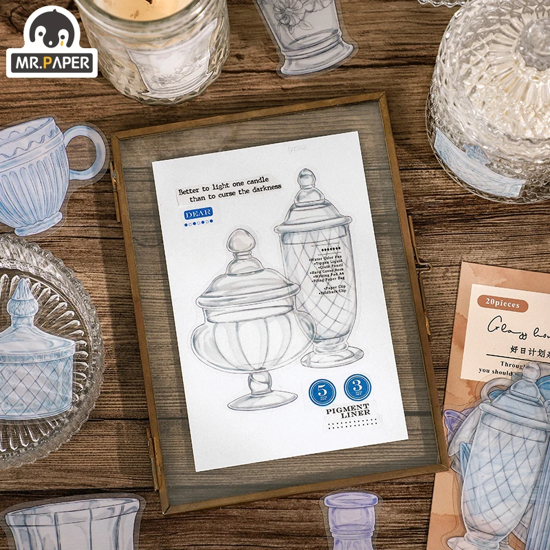 Mr.Paper 4 вида конструкций набор наклеек для домашних животных серии Good Day Plan DIY