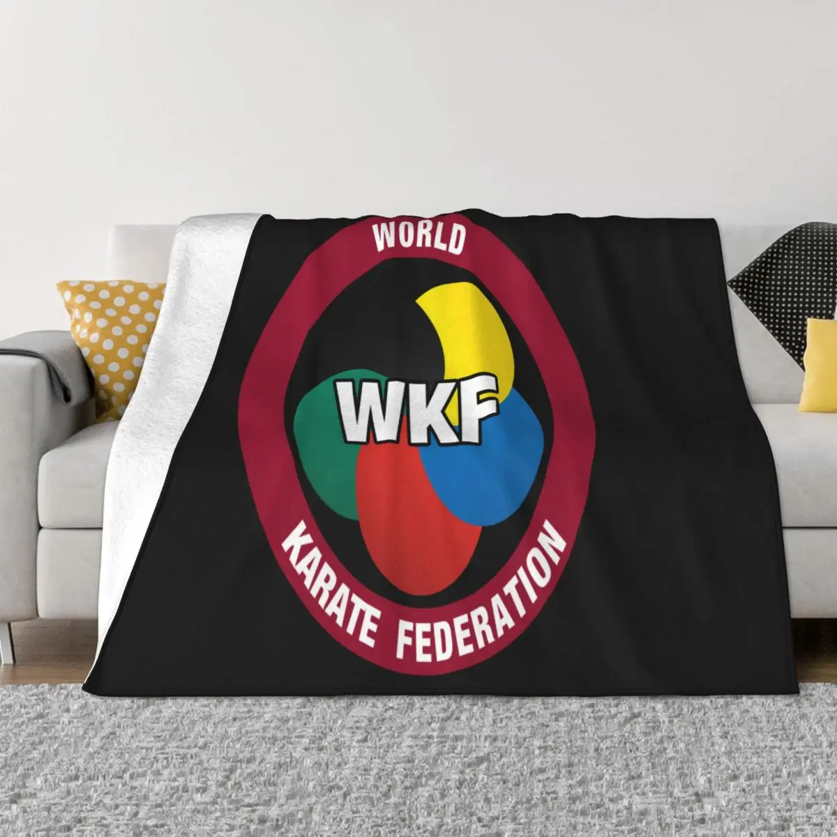 Фото Новое мужское одеяло с логотипом Wkf Karate World League, размер S, M, L, Xl 2Xl 3Xl, многоцветное одеяло для отдыха №1