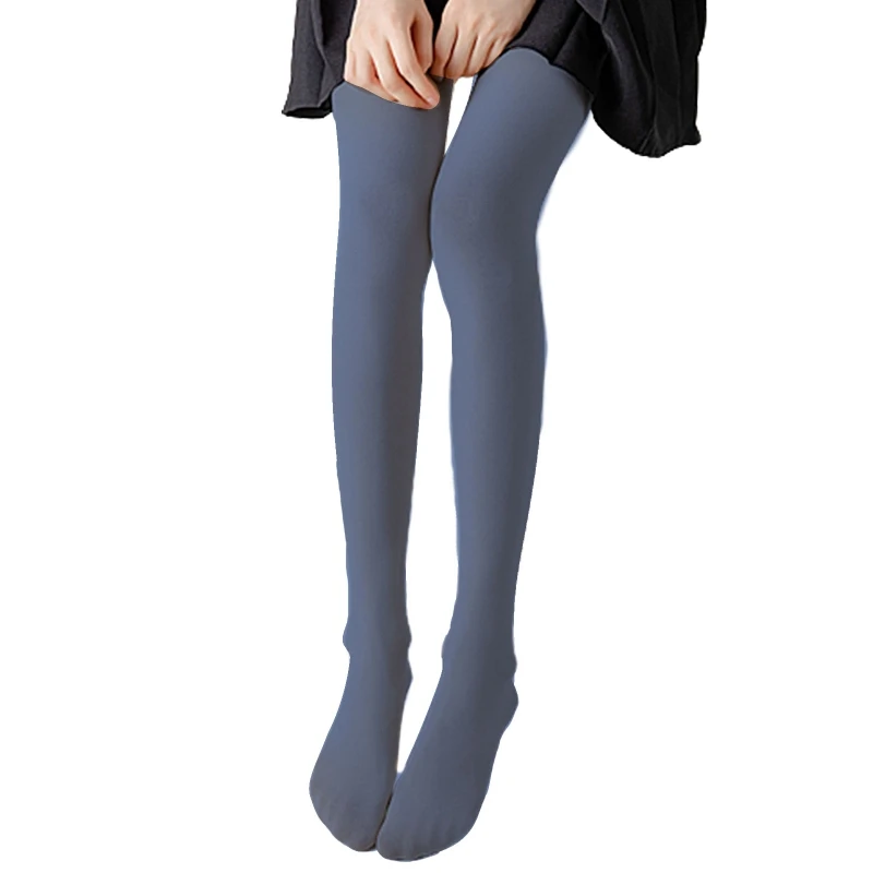 

Women Spring Autumn 120D Opaque Pantyhose Simple Solid Color Control Top High Elastic Shaping Tights Seamless Stockings Leggings