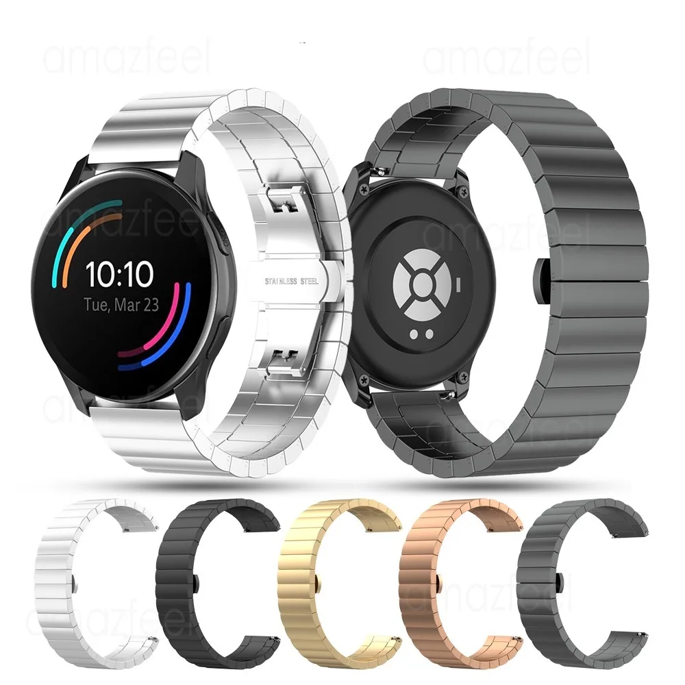 

Metal strap for Huawei watch 3 / GT3 / GS3/GT Runner stainless steel butterfly buckle strap for Huawei GT2 / GT 3 42mm 22mm 20mm