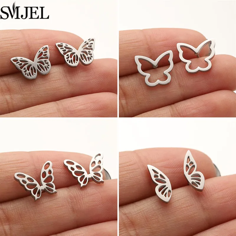 

Korean Cute Butterfly Stud Earrings For Women Girls Multiple Style Mini Insect Animal Earings Fashion Jewelry boucle d'oreille