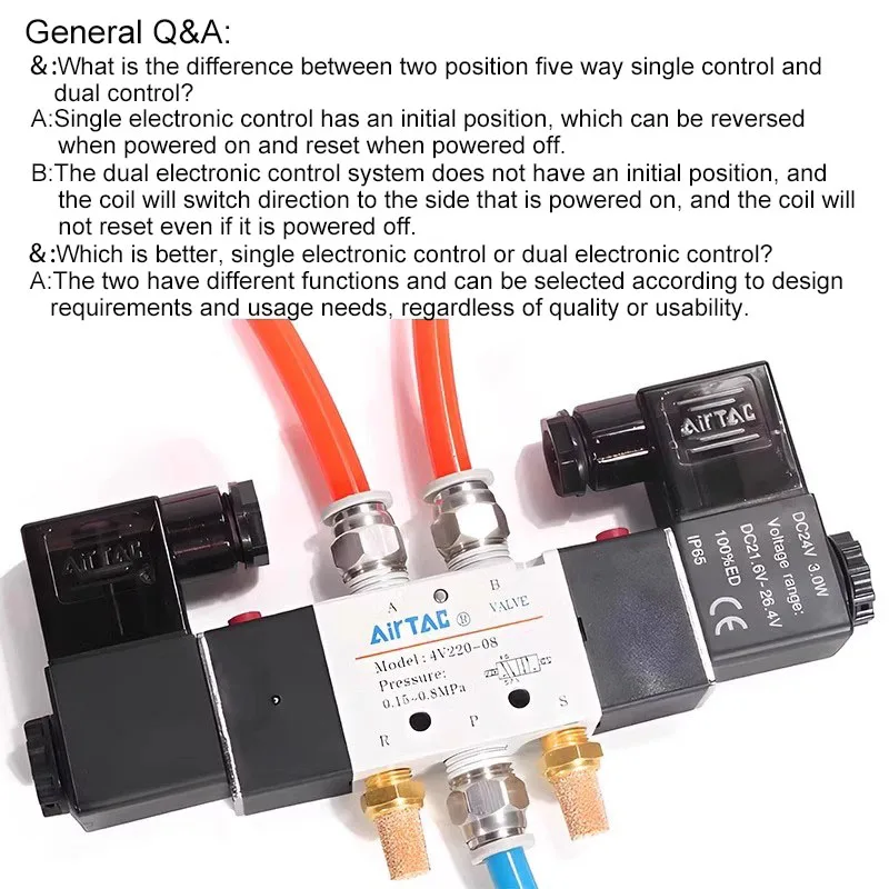 AIRTAC оригинальный пневматический 5/2-ходовой двойной электромагнитный клапан 4V120-06