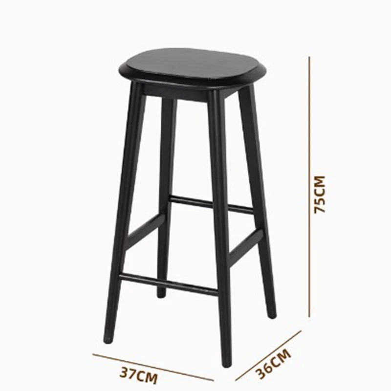 Качественные роскошные барные стулья для гостиной деревянные коричневые