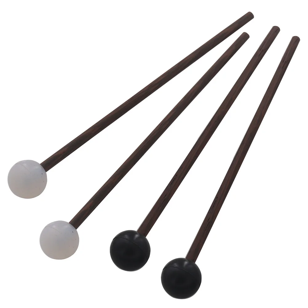 

2 Pairs Ethereal Drum Sticks Tongue Accessories Music Supply Wood Mallet Student Drumsticks