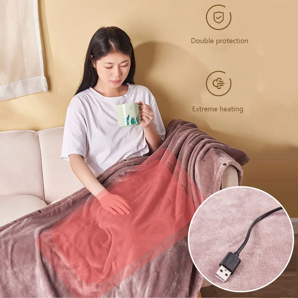 

Электрический утолщенный матрас с USB, электрическое одеяло с термостатом, одеяло для безопасности с электрическим подогревом, теплое элект...