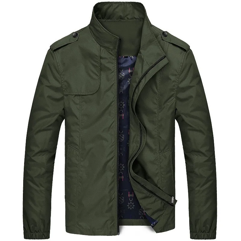 Men's Casual Jacket Jacket, Spring And Autumn Car Logo, Long Sleeved Zipper, Windproof And Sun Proof Printing, Sporty Design