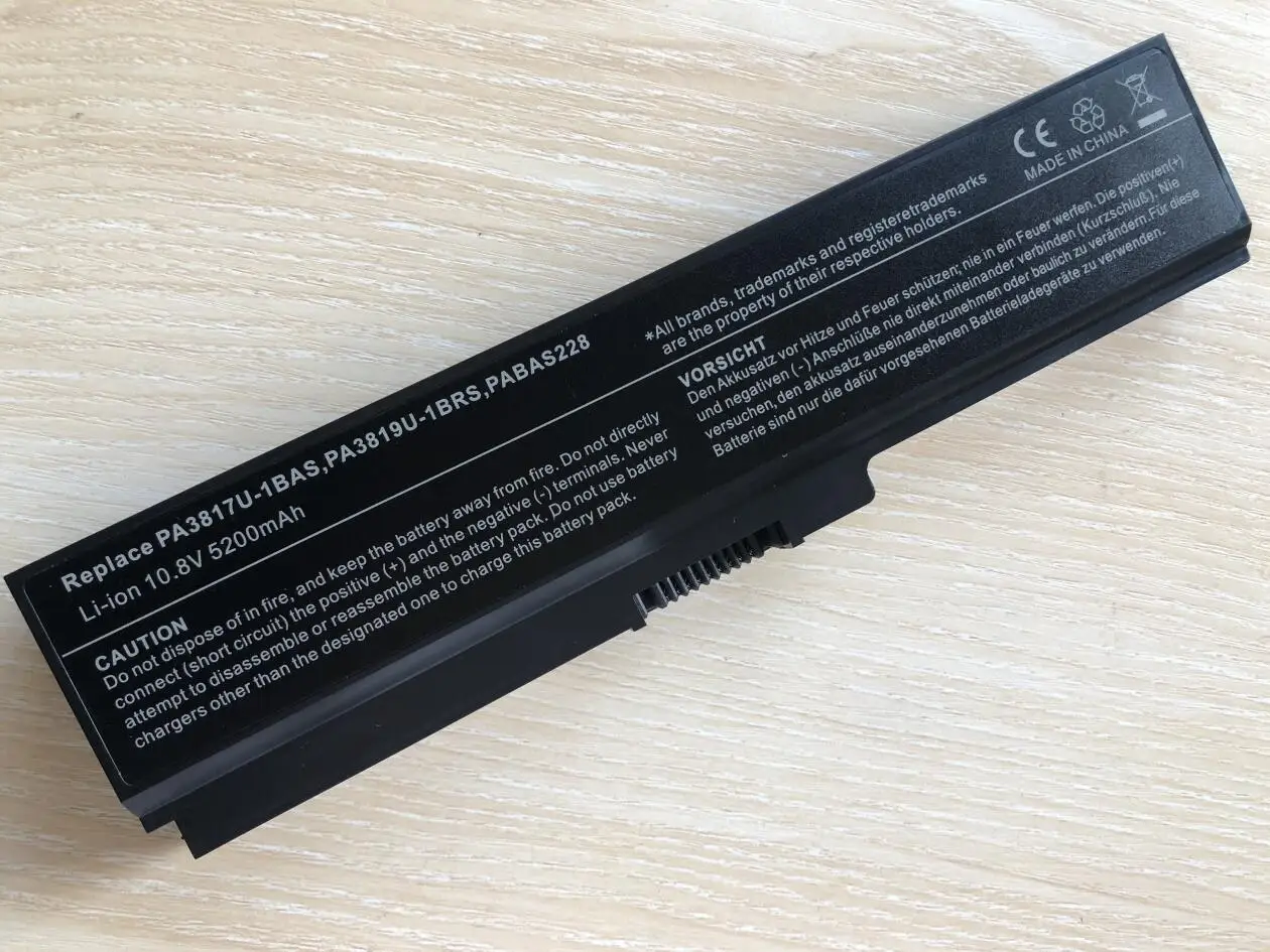 Фото Pa3817u 1brs Аккумулятор для ноутбука TOSHIBA Satellite L650 L650D L655 L655D L670 L670D L675D L730 L770 PA3817U-1BRS Бесплатная доставка №2