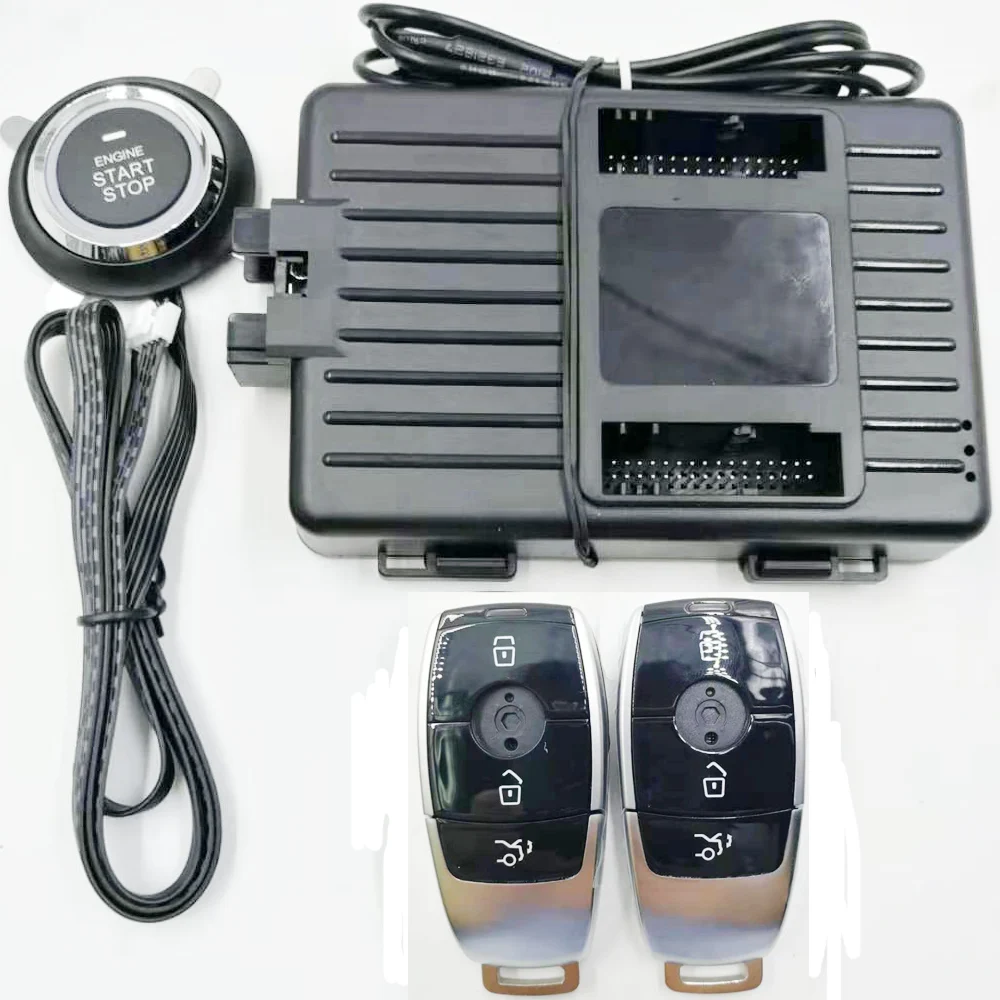 

For Mercedes Benz Smart Car Add Engine Remote Start Control Push Start Stop Button Ignition System Automatic Central Lock Unlock
