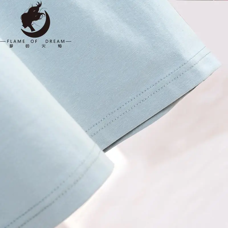 Flame Of Dream Spring And Summer Pajamas Cotton Home Pants Men's Pajamas  Can Wear Outside Large Pajamas Home Shorts  22855