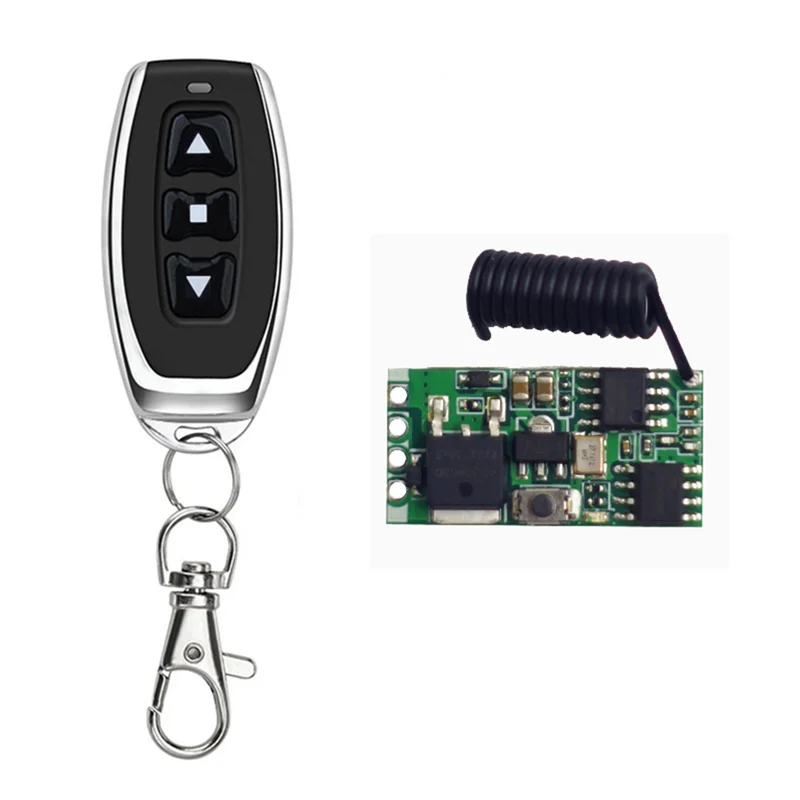 

Беспроводной контроллер, регулятор скорости двигателя постоянного тока, 3,7-24 В, модуль привода высокой мощности, пульт дистанционного управления для гаражной двери, 1 комплект