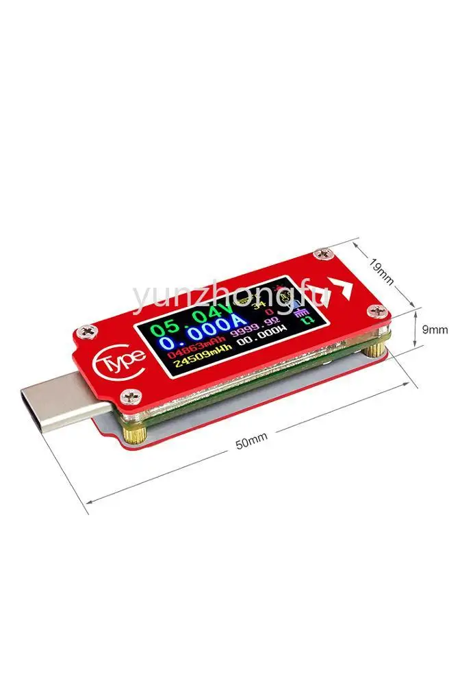 

Многофункциональный USB-вольтметр-амперметр с цветным ЖК-дисплеем типа C