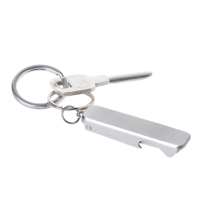 2 в 1 кусачки для ногтей пилочка и открывалка бутылок с кольцом ключей портативные