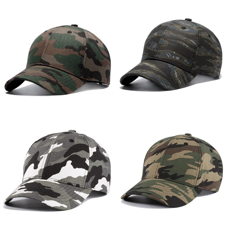 

New Men Fashion Baseball Cap Cotton Camouflage Caps Fashion Sports Hat Outdoor Hunting Hat Wild Jungle Hat Adjustable